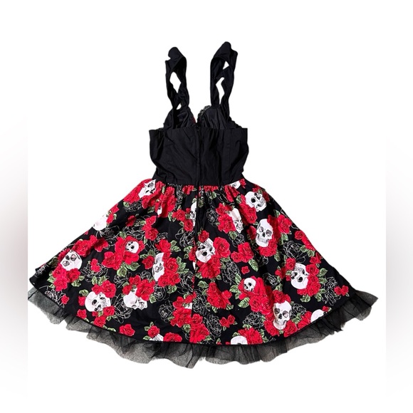 Day Of The Dead Lace-Up Dress - Picture 3 of 6